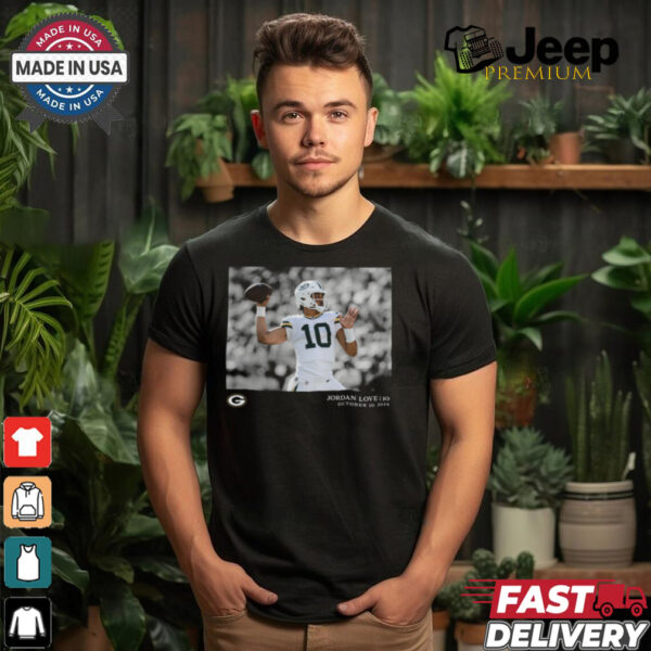 Jordan Love Green Bay Packers NFL Flash Features Week 7 T Shirt