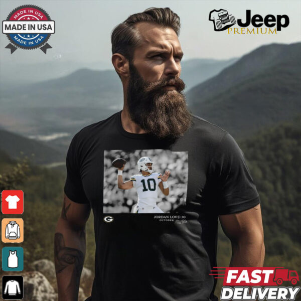 Jordan Love Green Bay Packers NFL Flash Features Week 7 T Shirt