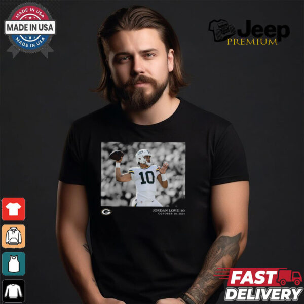 Jordan Love Green Bay Packers NFL Flash Features Week 7 T Shirt