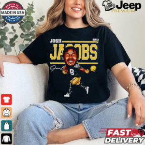 Josh Jacobs cartoon home run signature shirt