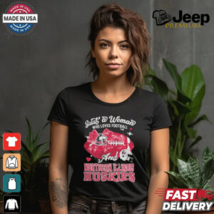 Just A Woman Who Loves Football And Northern Illinois Huskies Helmet Shirt