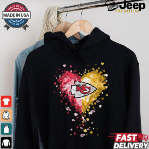 Kansas City Chiefs Crystal Heart Shirt