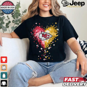 Kansas City Chiefs Crystal Heart Shirt