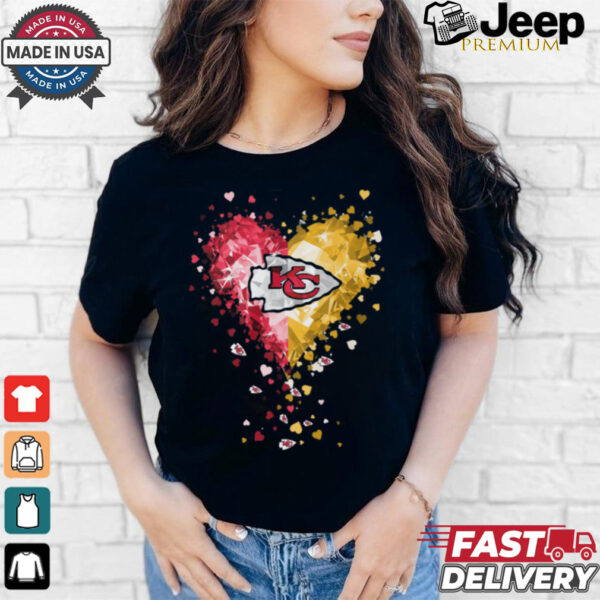 Kansas City Chiefs Crystal Heart Shirt