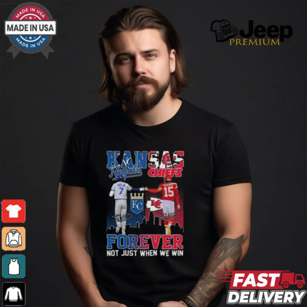 Kansas City Royals Bobby Witt Jr. Kansas City Chiefs Patrick Mahomes Stars Forever Not Just When We Win T shirt