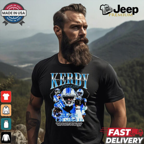 Kerby Joseph Zuper Charged Detroit Lions NFL t shirt