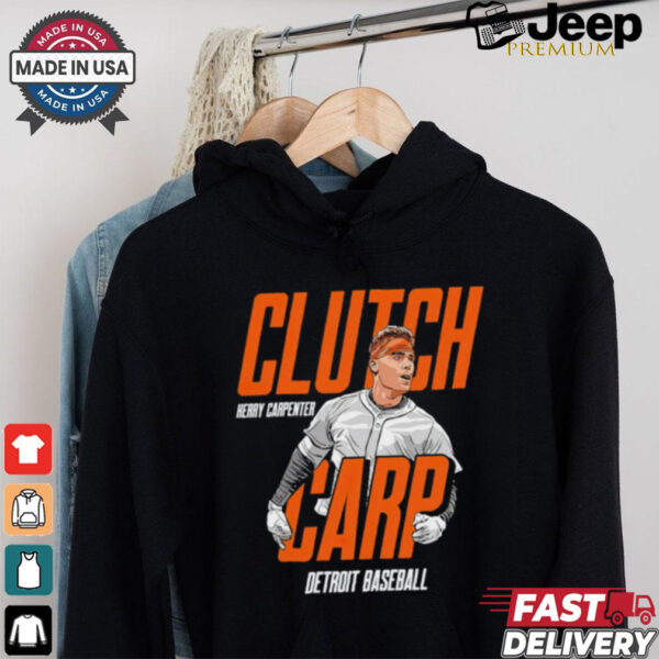 Kerry Carpenter Clutch Carp Detroit Tigers baseball shirt