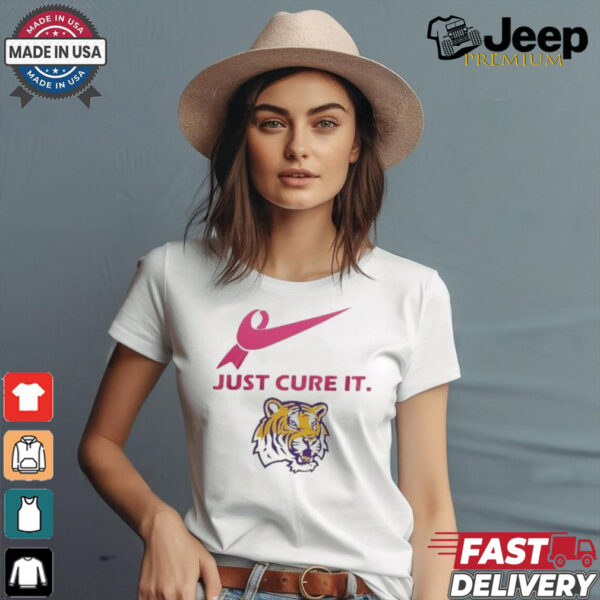 LSU Tigers Just Cure It 2024 T Shirt White