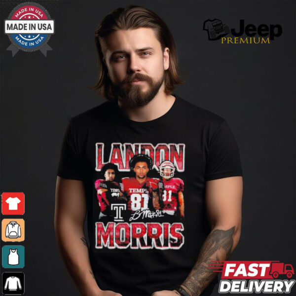 Landon Morris Temple football 90s retro shirt