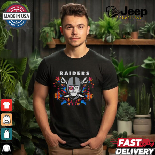 Las Vegas Raiders Dia De Los Muertos 2024 T Shirt