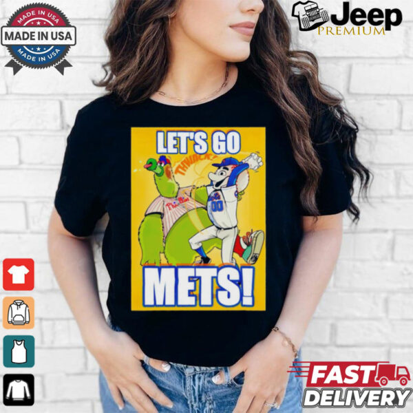 Let’s go Mets New York Mets Grimace beats Phanatic Philadelphia Philly MLB shirt