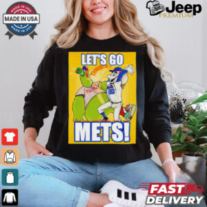 Let’s go Mets New York Mets Grimace beats Phanatic Philadelphia Philly MLB shirt