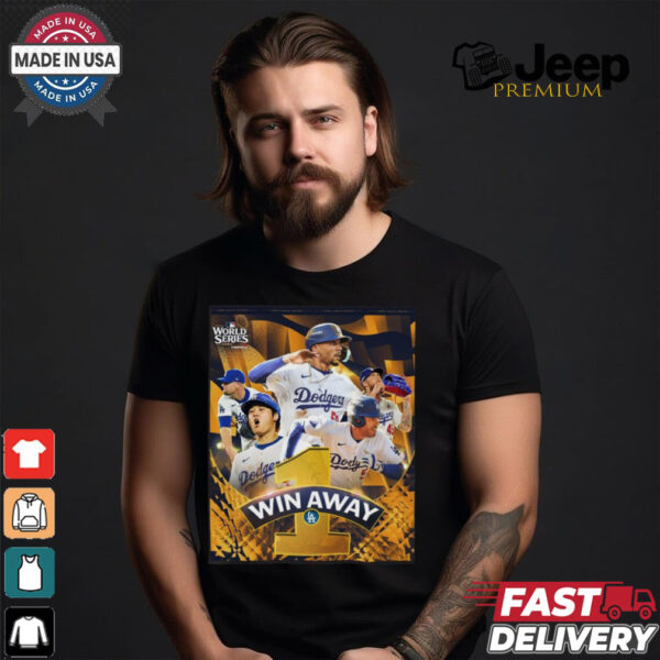 Los Angeles Dodgers 1 Win Away World Series 2024 Champions Shirt