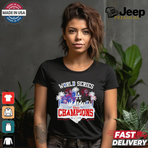 Los Angeles Dodgers 2024 Champions World Series Celebration With Fan shirt