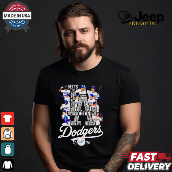 Los Angeles Dodgers 2024 team players shirt