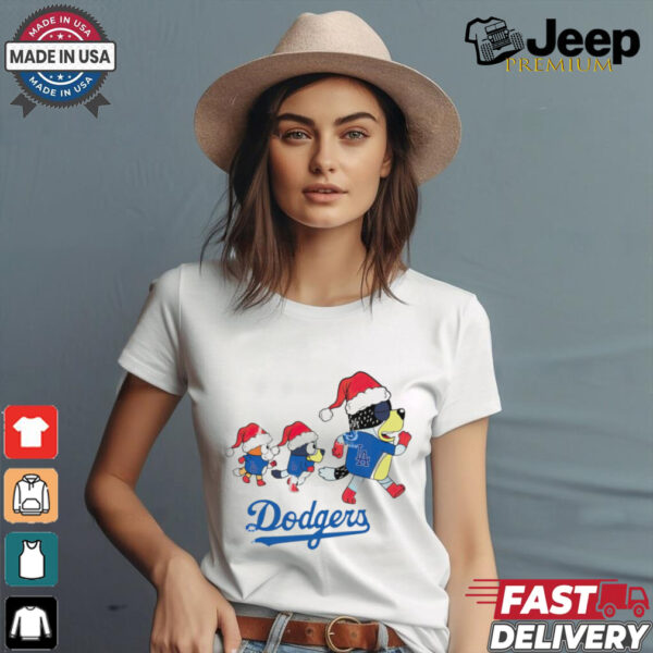 Los Angeles Dodgers Bluey Family Christmas shirt