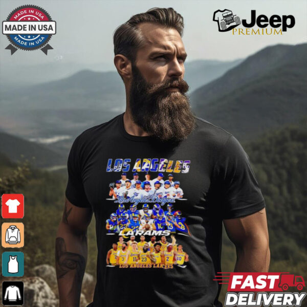 Los Angeles Dodgers Los Angeles Rams Los Angeles Lakers Los Angeles City 2024 shirt