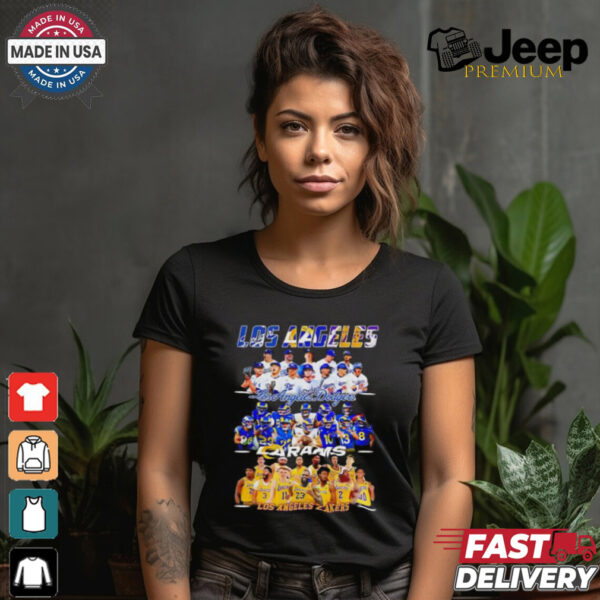 Los Angeles Dodgers Los Angeles Rams Los Angeles Lakers Los Angeles City 2024 shirt