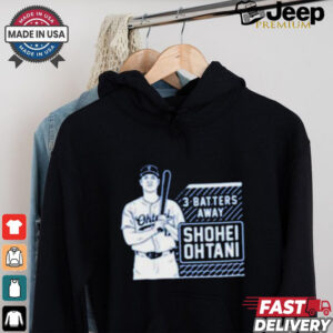 Los Angeles Dodgers MLB Shohei Ohtani Tracker 3 Batters Away t shirt