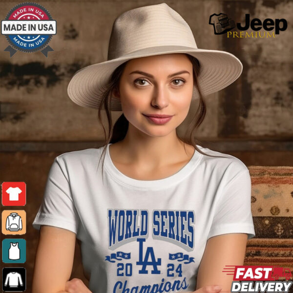 Los Angeles Dodgers Mitchell & Ness Cream 2024 World Series Champions Shirt