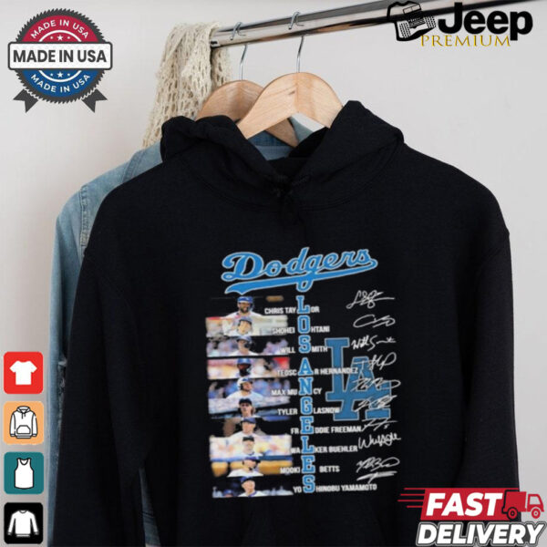 Los Angeles Dodgers NLCS Players Signatures Shirt