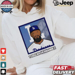 Los Angeles Dodgers Teoscar Hernandez cartoon card photo shirt