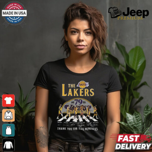 Los Angeles Lakers 79th Anniversary 1946 2025 Thank You For The Memories T Shirt