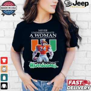 Love Miami Hurricanes Never underestimate a woman who understands football shirt