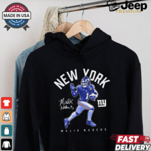 Malik Nabers New York Giants Stiff Arm Signature t shirt