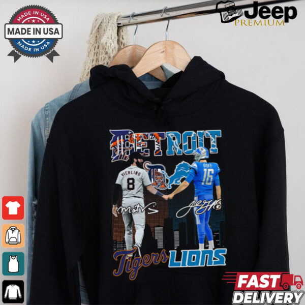 Matt Vierling Jared Goff Tigers Lions Shirt