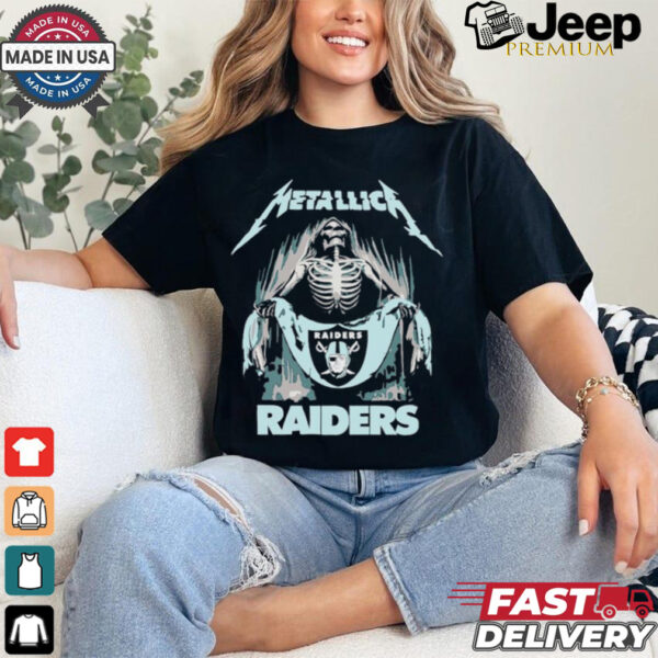 Metallica Las Vegas Raiders NFL Football 2024 Shirt