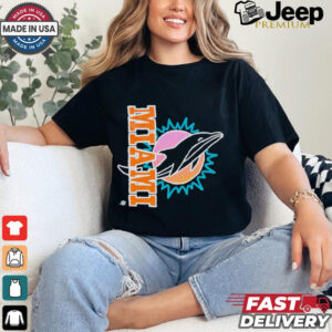 Miami Dolphins x Aleali May Black T Shirts