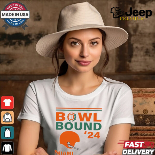 Miami Hurricanes 2024 Bowl Bound Helmet Shirt