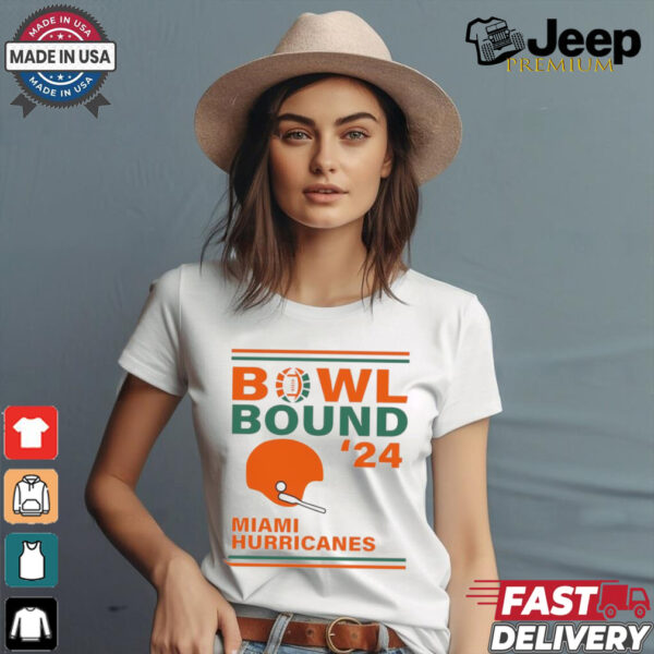 Miami Hurricanes 2024 Bowl Bound Helmet Shirt