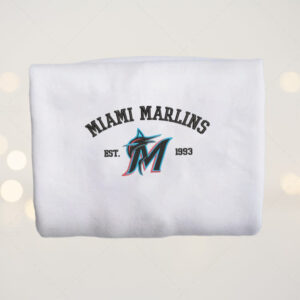 Miami Marlins Est 1993 Embroidered Unisex Shirt Marlins