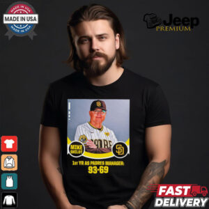 Mike Shildt 1st YR AS Padres Manager 93 69 Poster t shirt