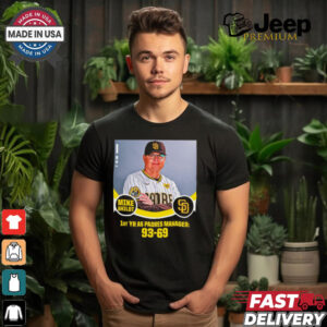 Mike Shildt 1st YR AS Padres Manager 93 69 Poster t shirt