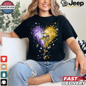 Minnesota Vikings Crystal Heart Shirt