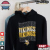 Minnesota Vikings Four Team Name Logo Fleece Shirt