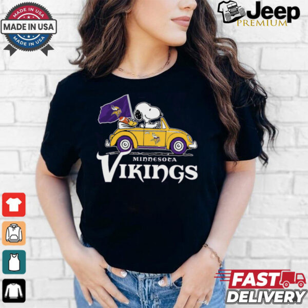 Minnesota Vikings Snoopy Road Trip T Shirt