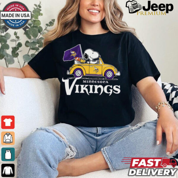 Minnesota Vikings Snoopy Road Trip T Shirt