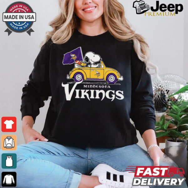 Minnesota Vikings Snoopy Road Trip T Shirt