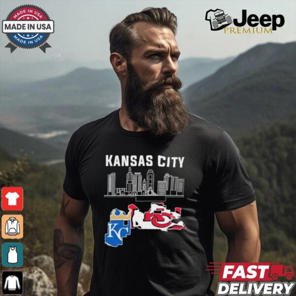 Missouri Skyline Kansas City Chiefs X Kansas City Royals Shirt