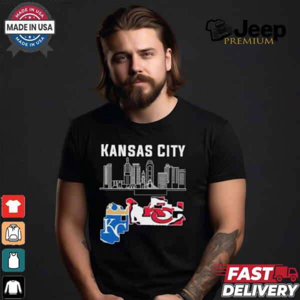 Missouri Skyline Kansas City Chiefs X Kansas City Royals Shirt