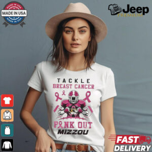 Missouri Tigers Tackle Breast Cancer Pink Out 2024 T Shirt White