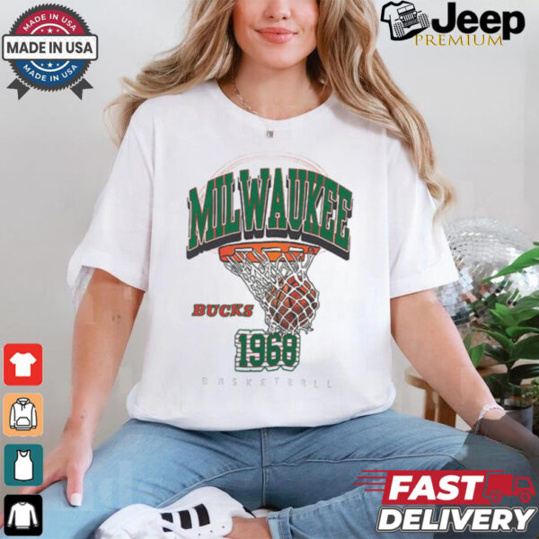 Mitchell & Ness HWC _68 Logo Swagger Milwaukee Bucks T Shirt