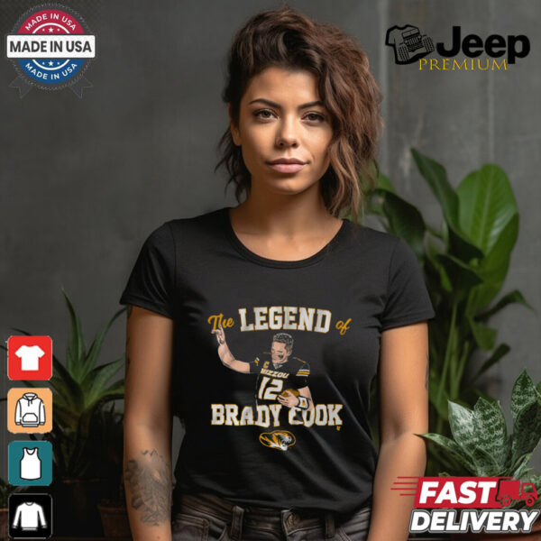 Mizzou Football The Legend Of Brady Cook T Shirt