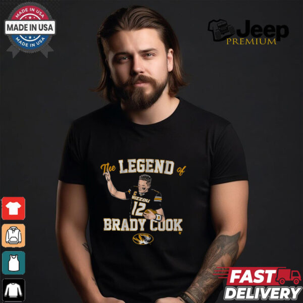 Mizzou Football The Legend Of Brady Cook T Shirt