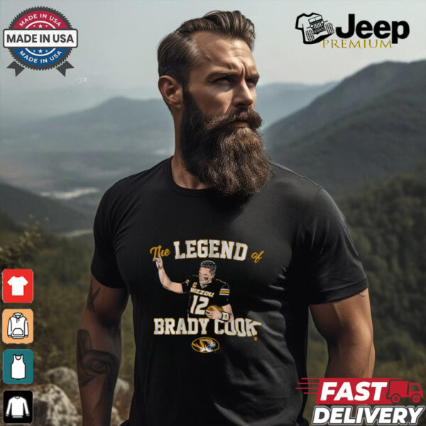 Mizzou Football The Legend Of Brady Cook T Shirt