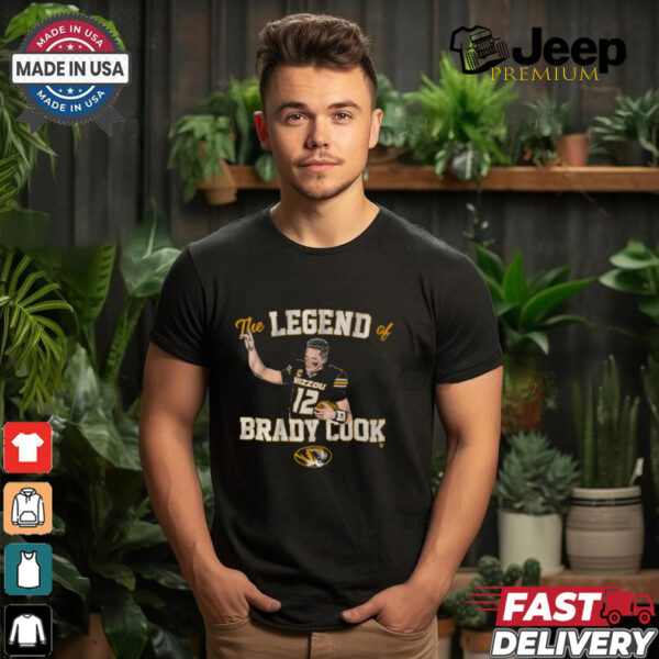 Mizzou Football The Legend Of Brady Cook T Shirt